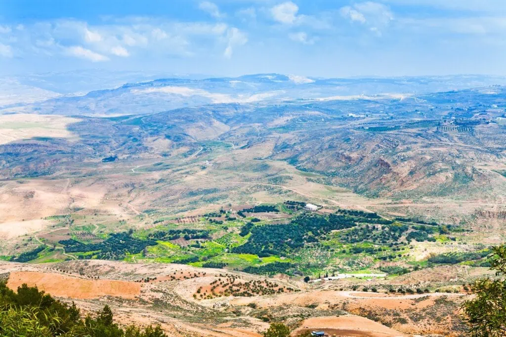 view of Promised Land from Mount Nebo in Jordan 2
