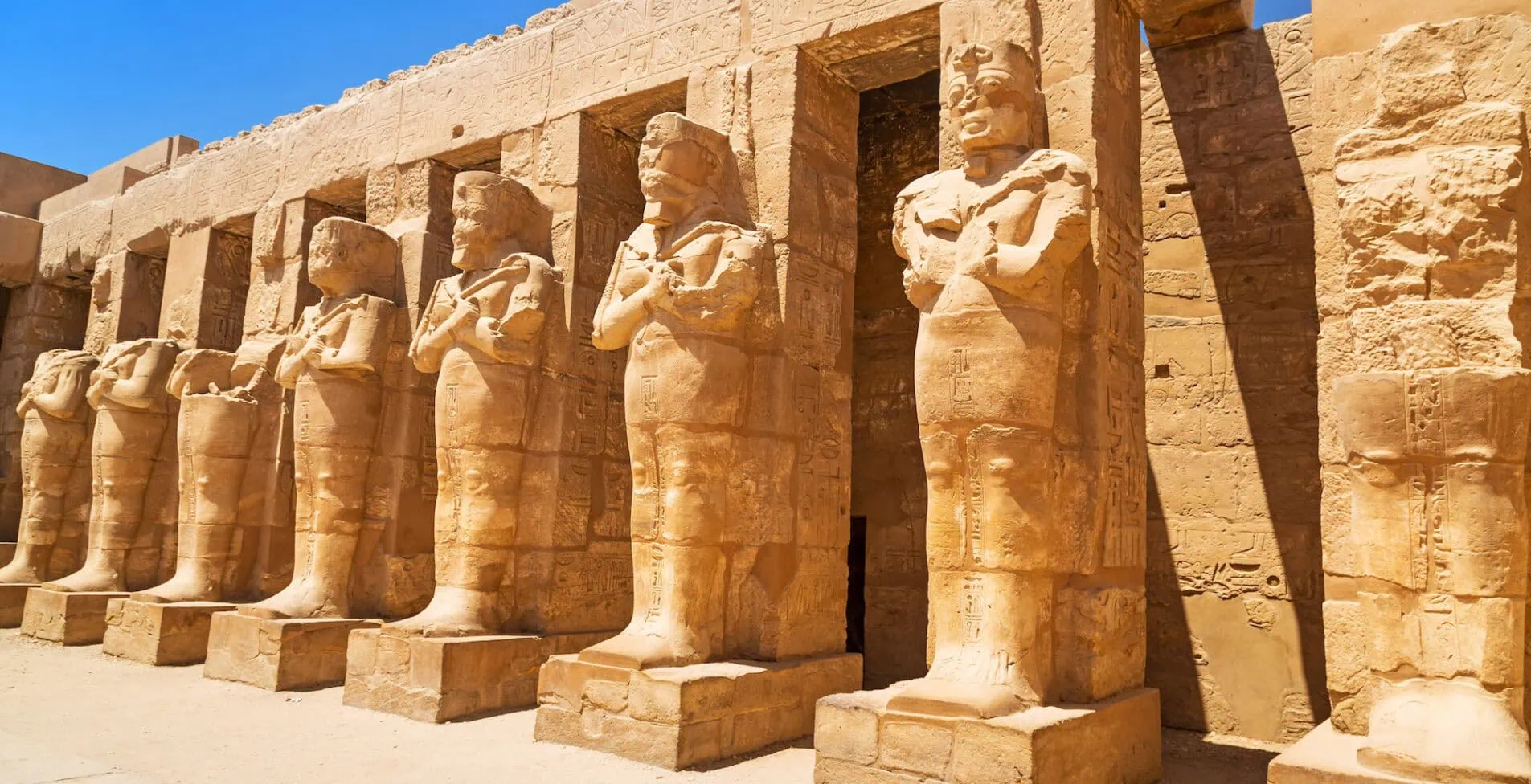 Ancient architecture of Karnak temple in Luxor