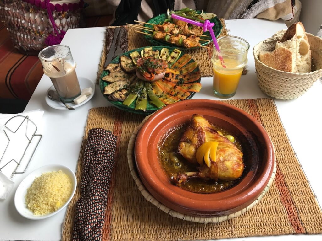 Atay Café Food in Marrakech, Morocco