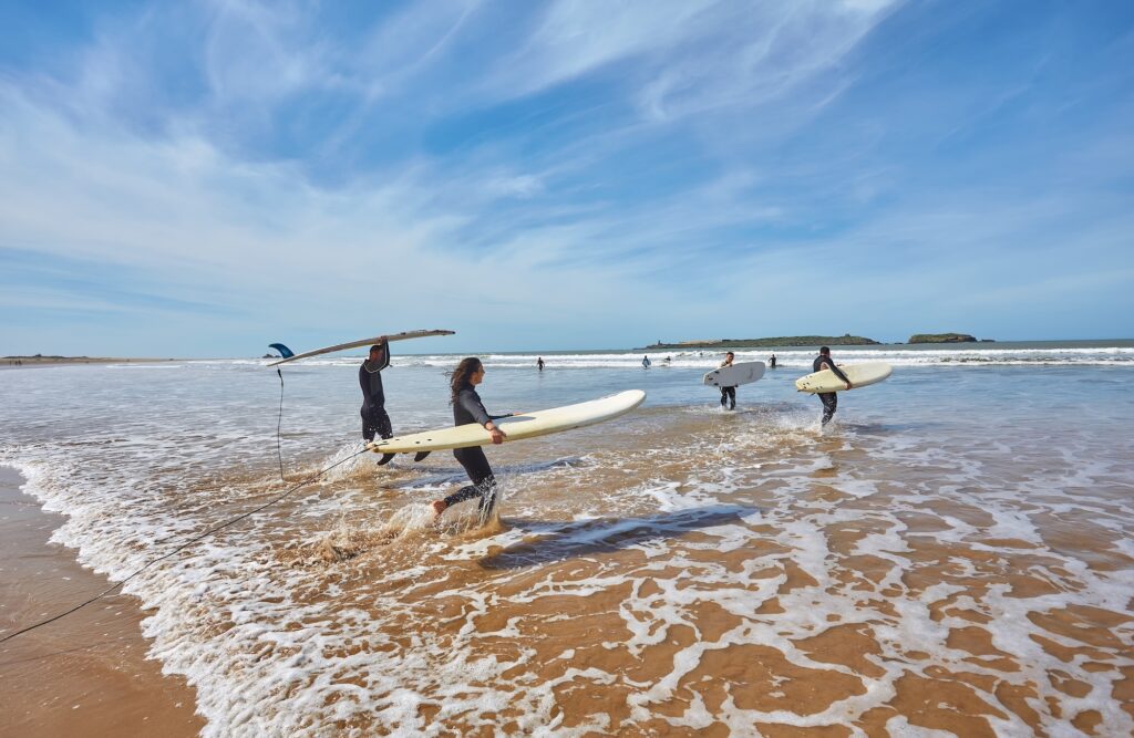 Surfing excitement on the beaches of Essaouira