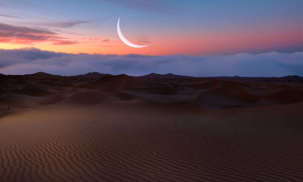 Sand dunes in the Sahara Desert Merzouga Morocco