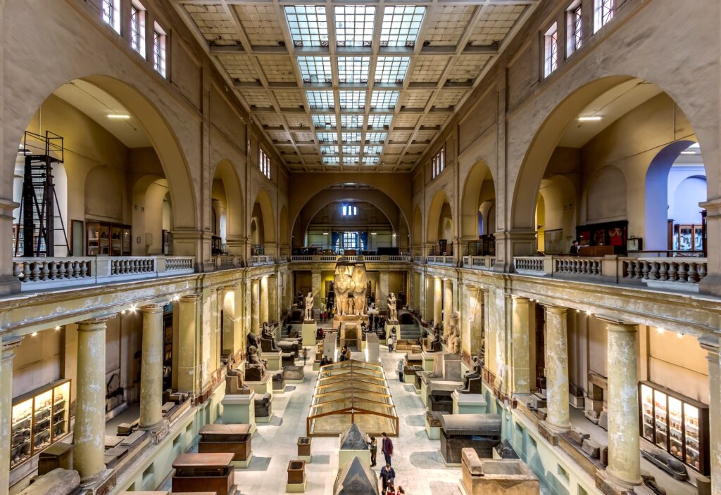 The Egyptian Museum in Cairo commonly known as the Egyptian Museum