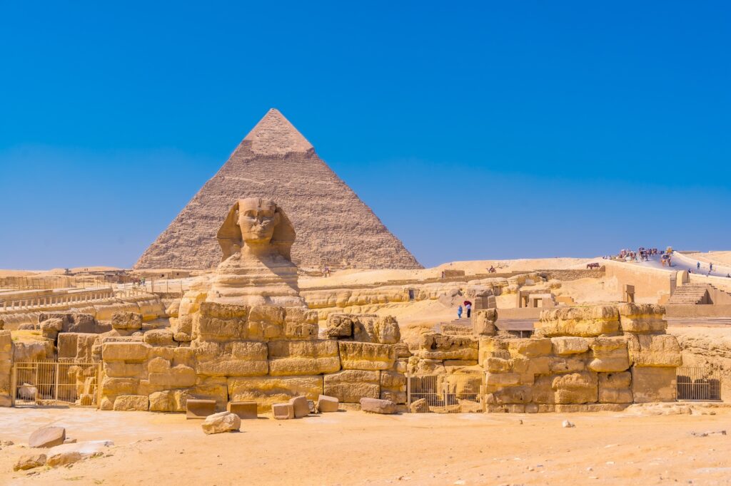 The Great Sphinx and Pyramid of Khafre, Giza