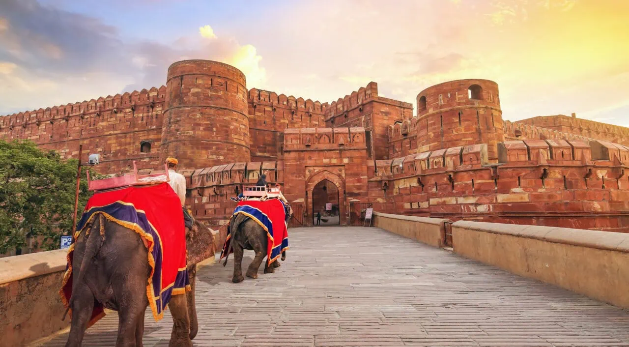 Fuerte de Agra, en Agra, India