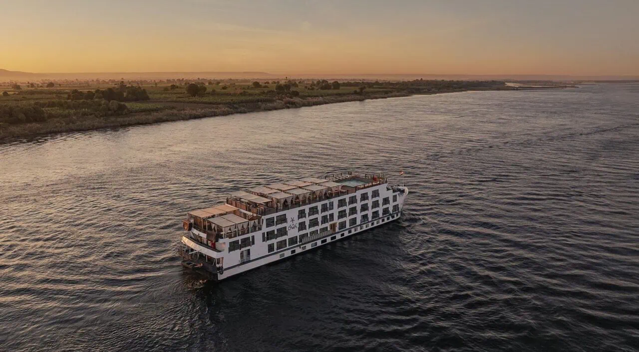 DWA Nile Cruise sailing on the Nile River
