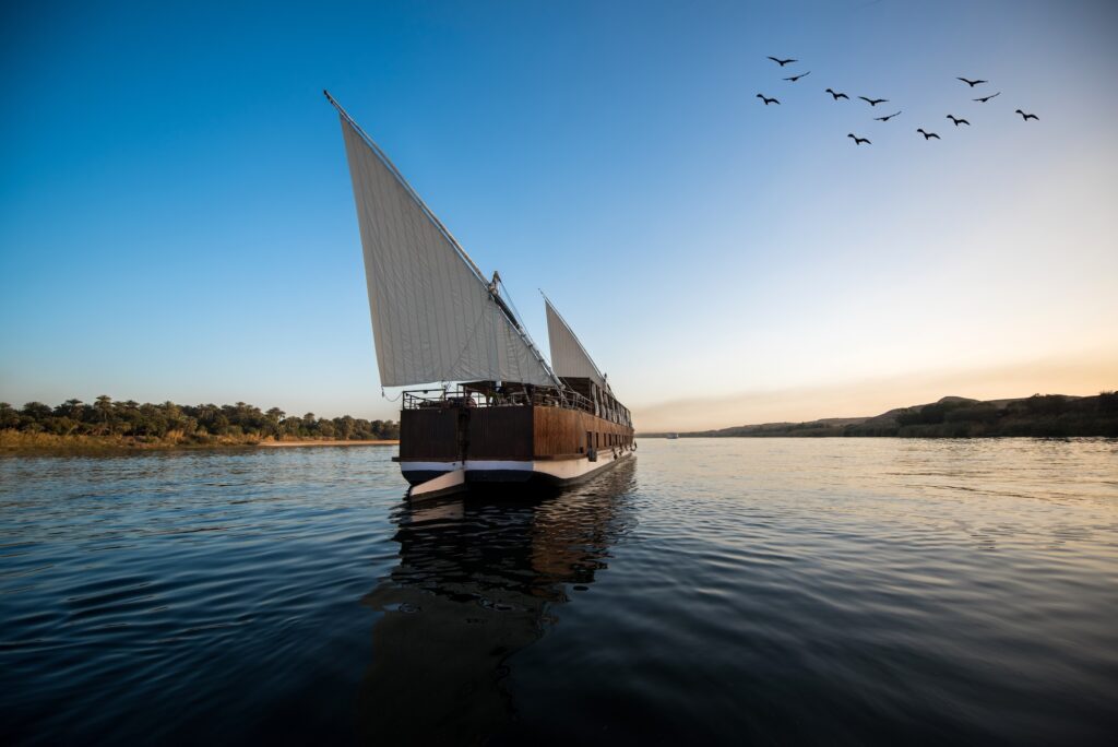 Dahabiya on the Nile River