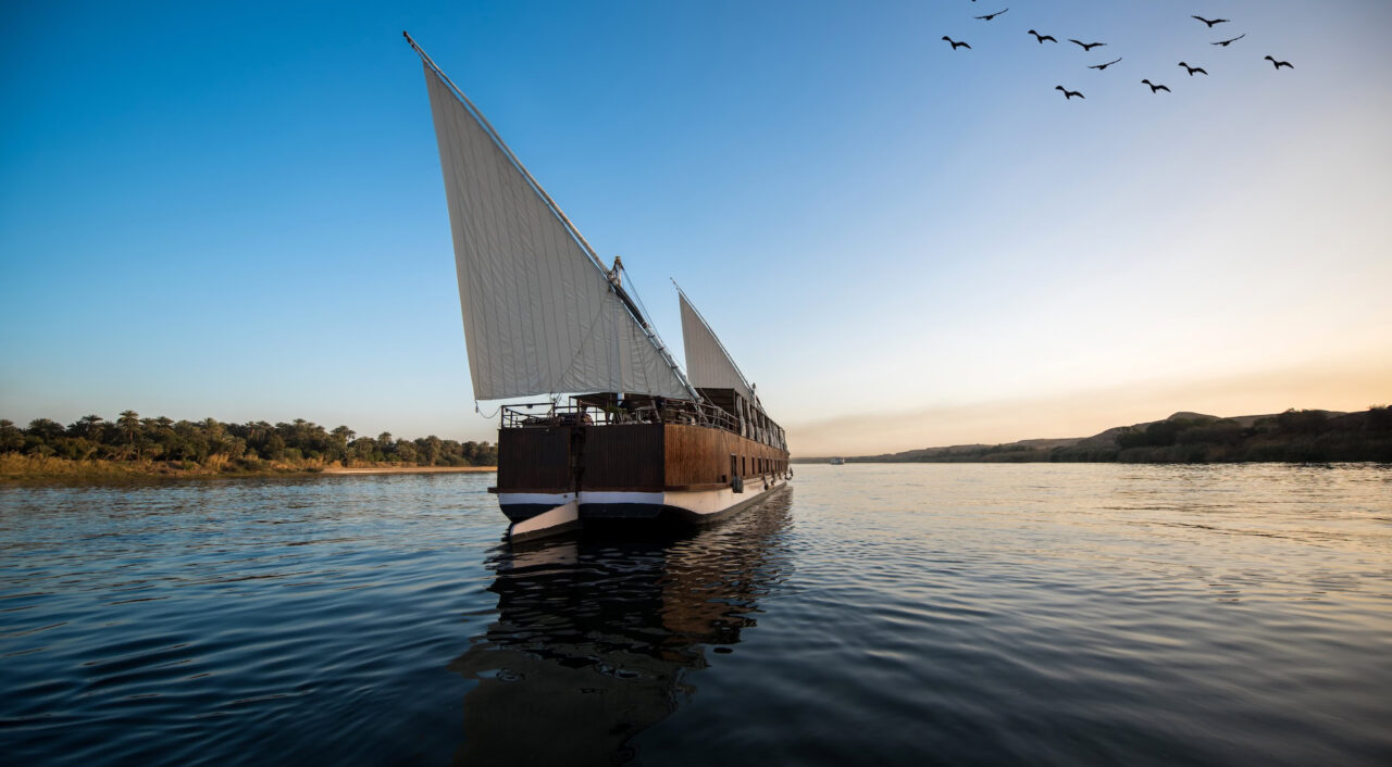 Dahabiya on the Nile River