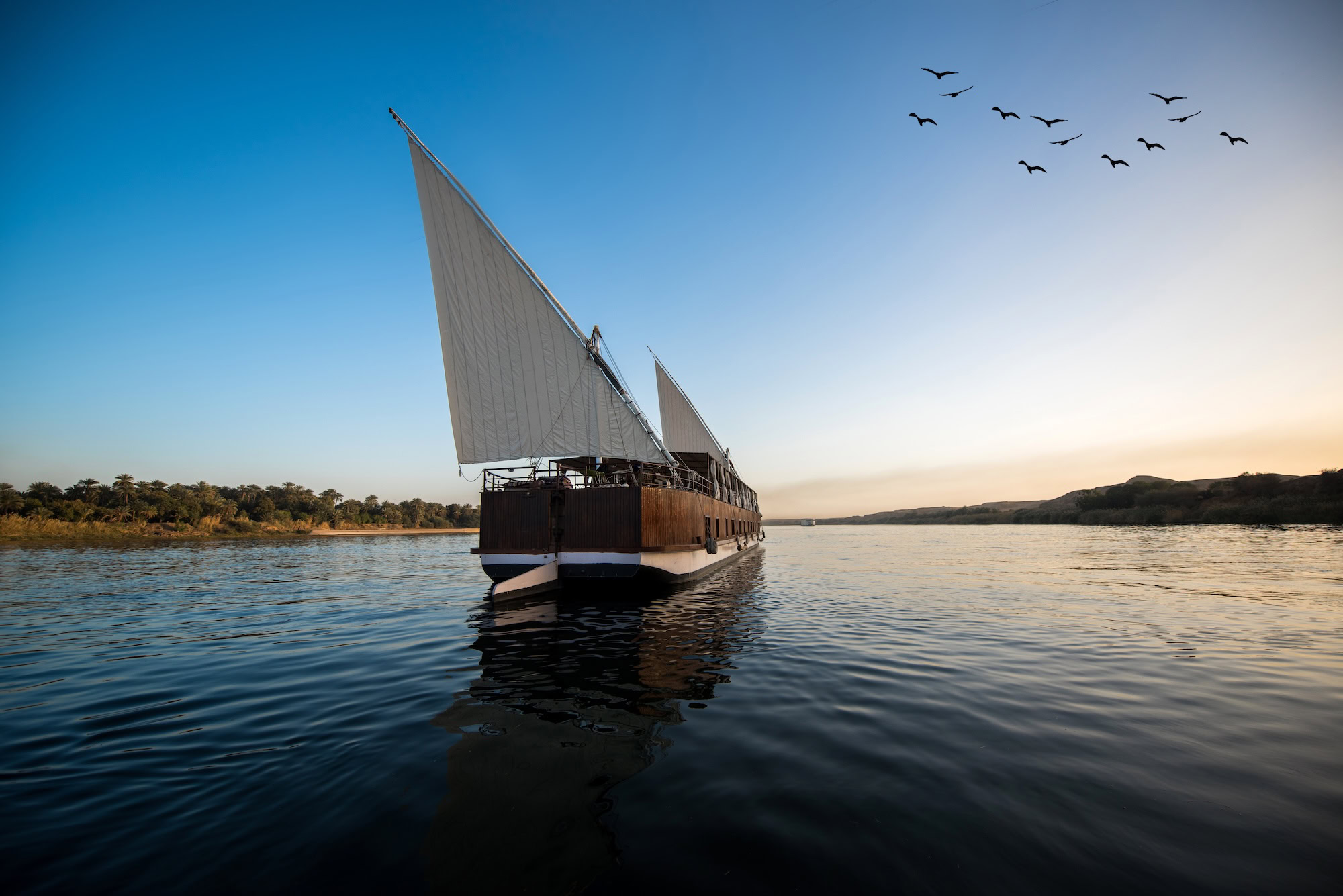 Dahabiya on the Nile River