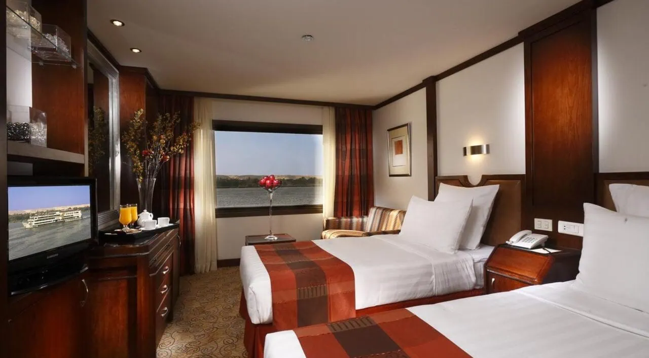 Elegant lounge on MS Nile Goddess