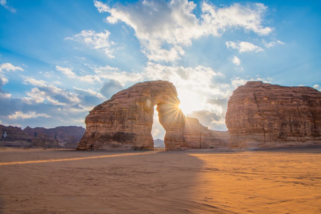 Elephant Rock Formation at Al Ula, Saudi Arabia