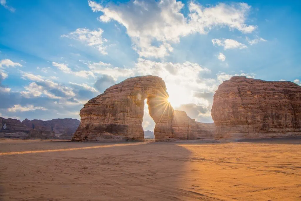 Elephant Rock Formation at Al Ula, Saudi Arabia