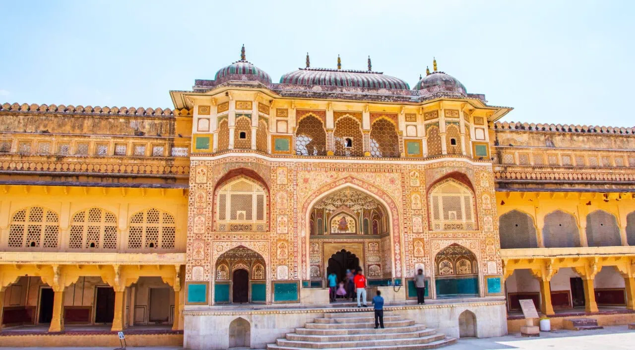 Fuerte y Palacio de Amer (Fuerte de Ámbar), en Jaipur, Rajastán, India