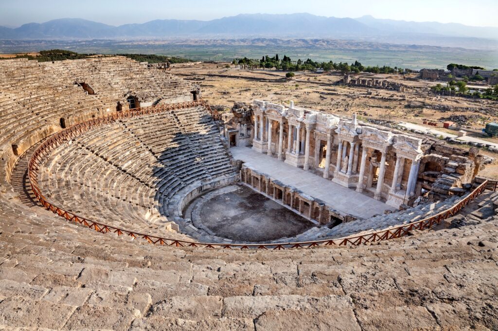 The Hierapolis theater in Pamukkale