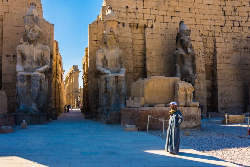 Luxor Temple guard watching over the site