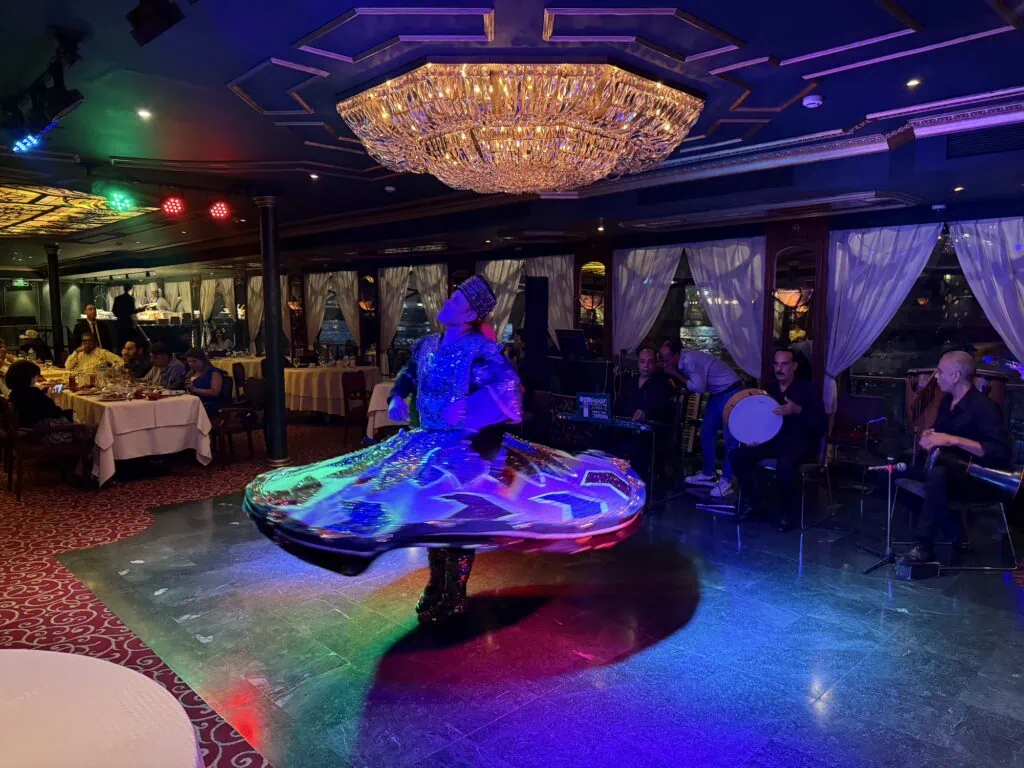 Nile River dining cruise dancer performing traditional show