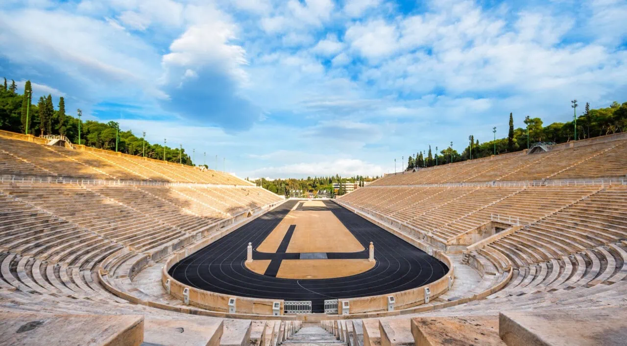 Panathenaic stadium in Athens, Greece