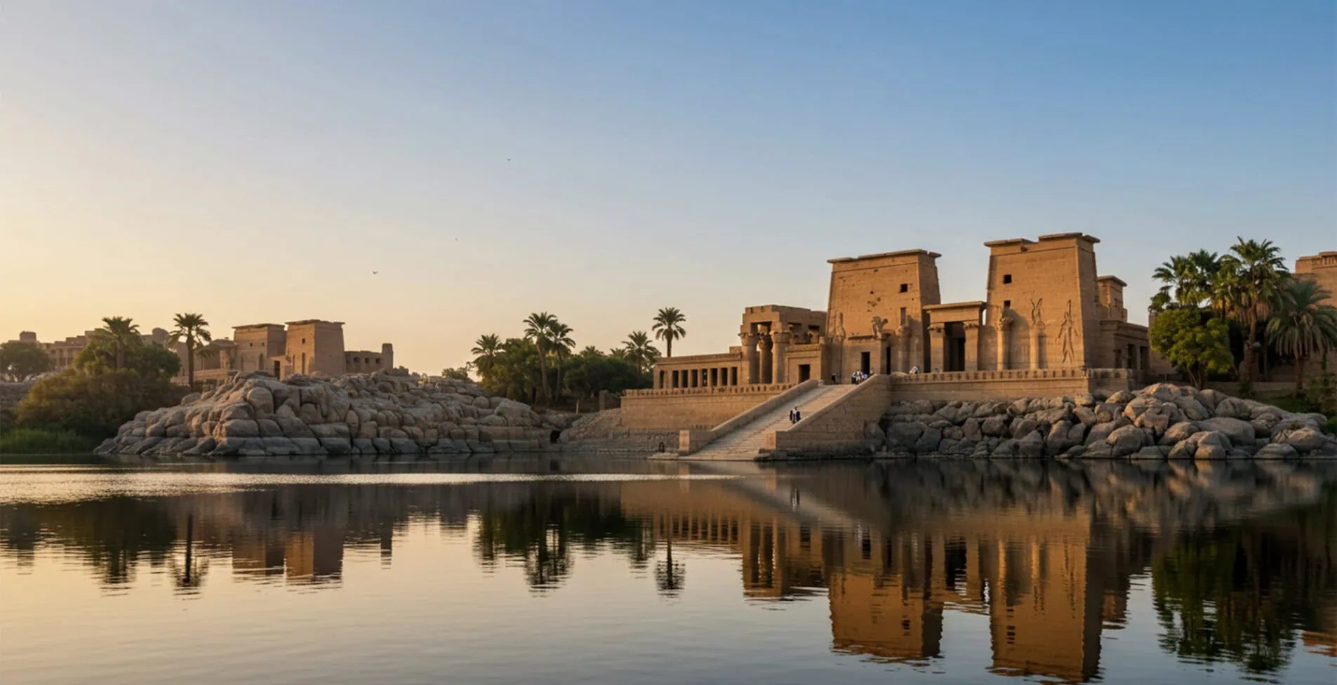 Philae Temple on Agilkia Island Aswan 1905x976 crop 49 33