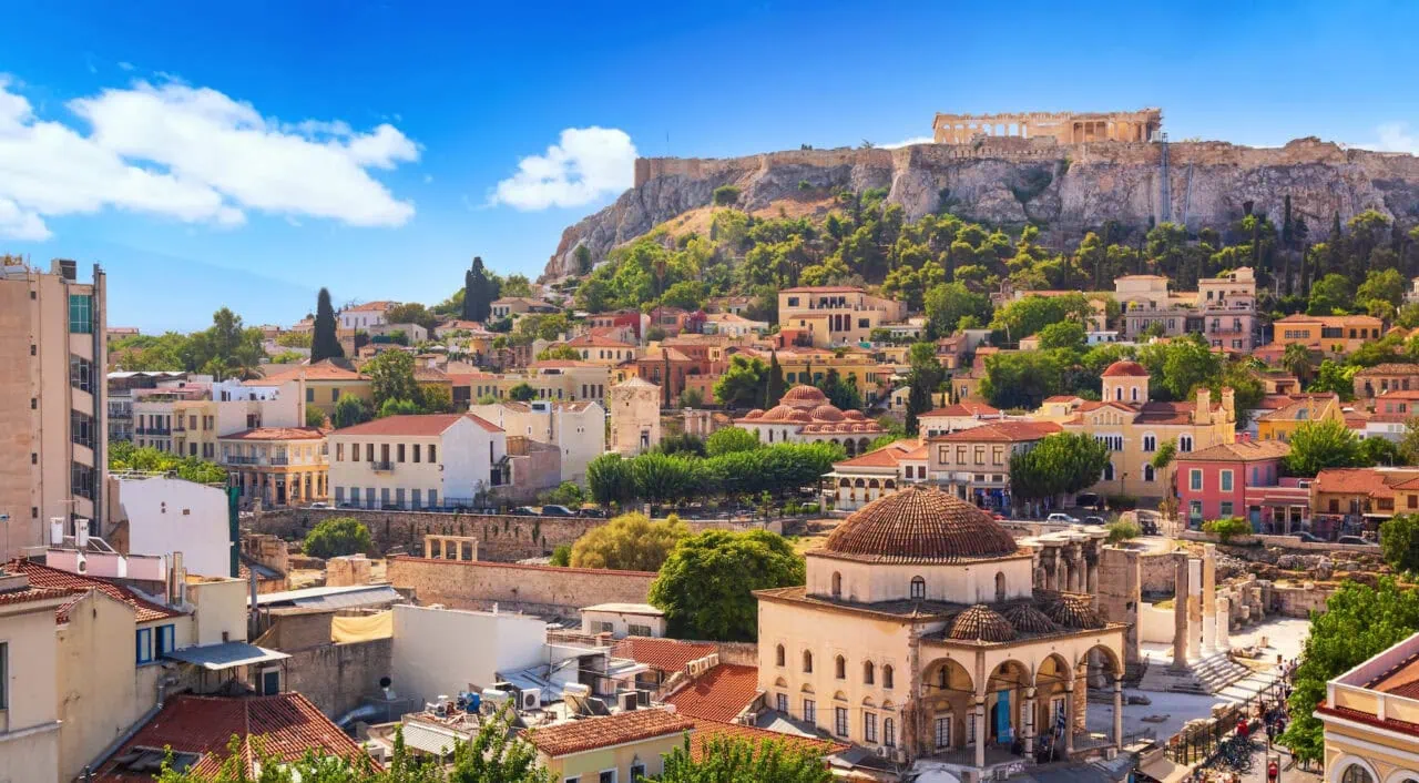 Panoramic view of Athens, Greece