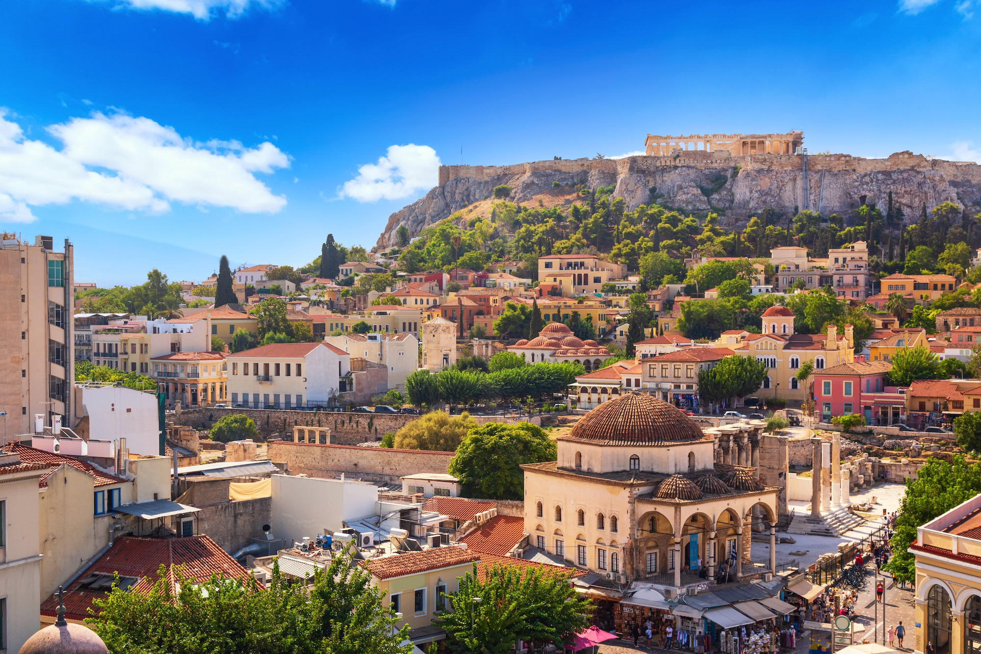 Panoramic view of Athens, Greece