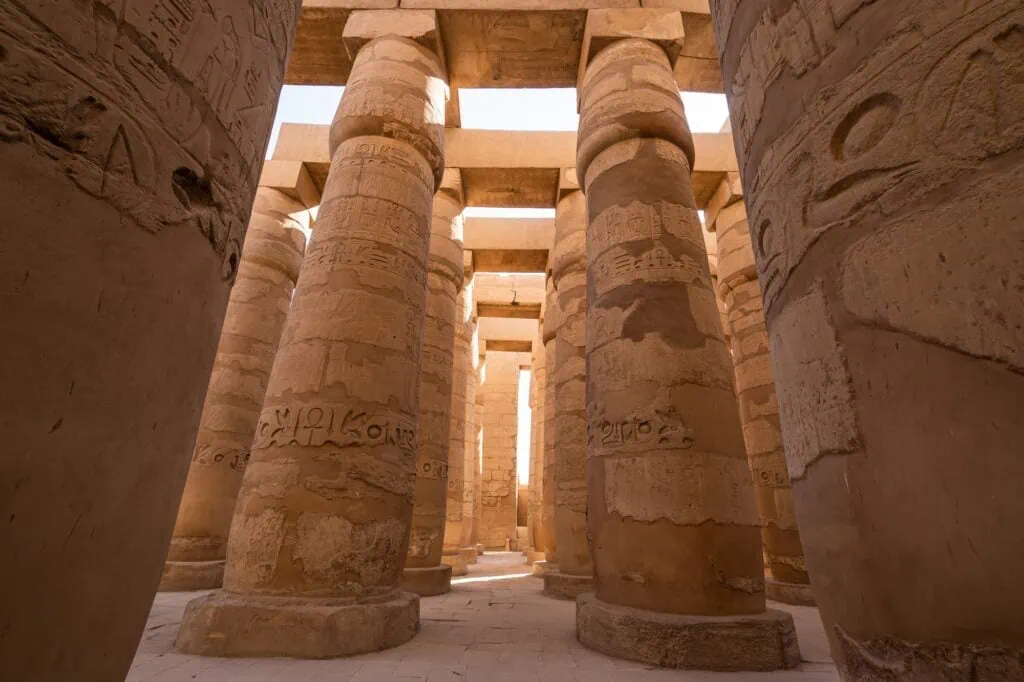 Stone column in Karnak Temple, Luxor