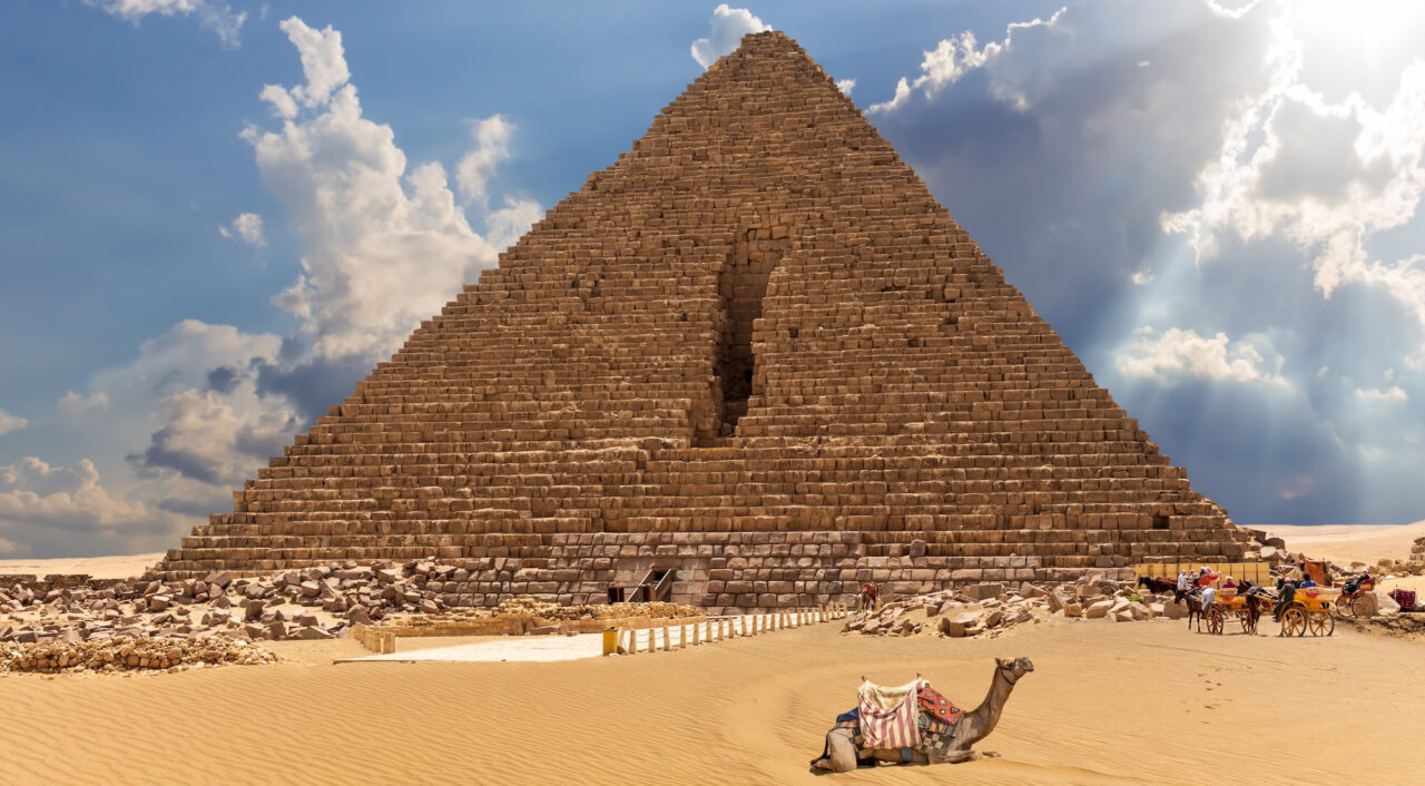 The Pyramid of Menkaure (Mykerinus), Giza, Cairo