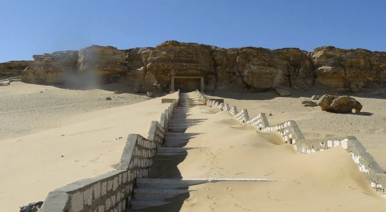 The catacombs at Tuna el-Gebel, located in Minya