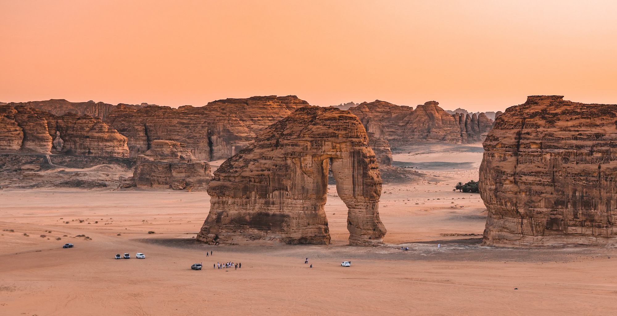 The famous Elephant Rock of Al Ula Saudi Arabia