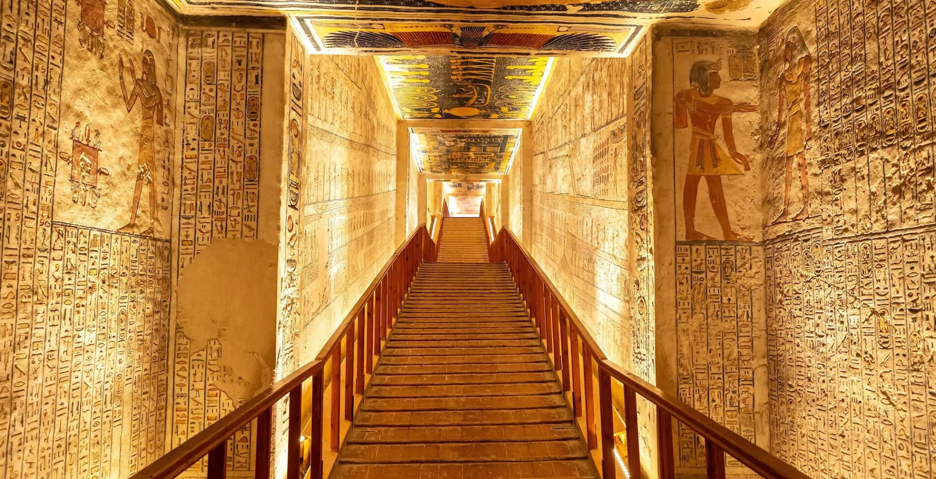 Tomb of pharaohs Rameses V and VI in Valley of the Kings Luxor