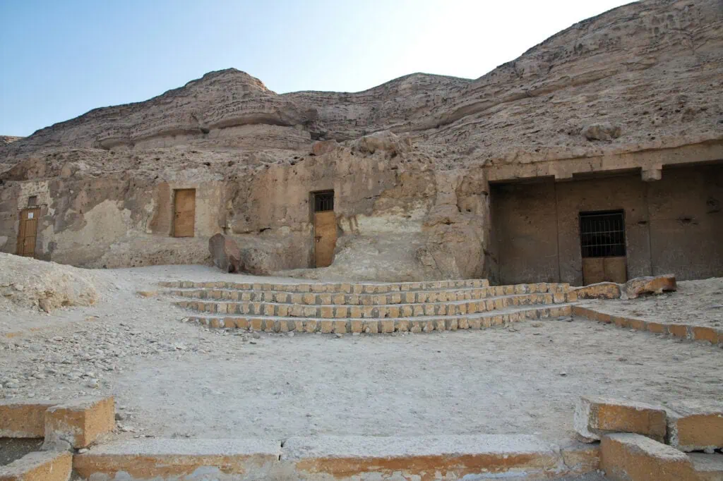 Tombs Of The Pharaohs In Amarna On The Banks Of