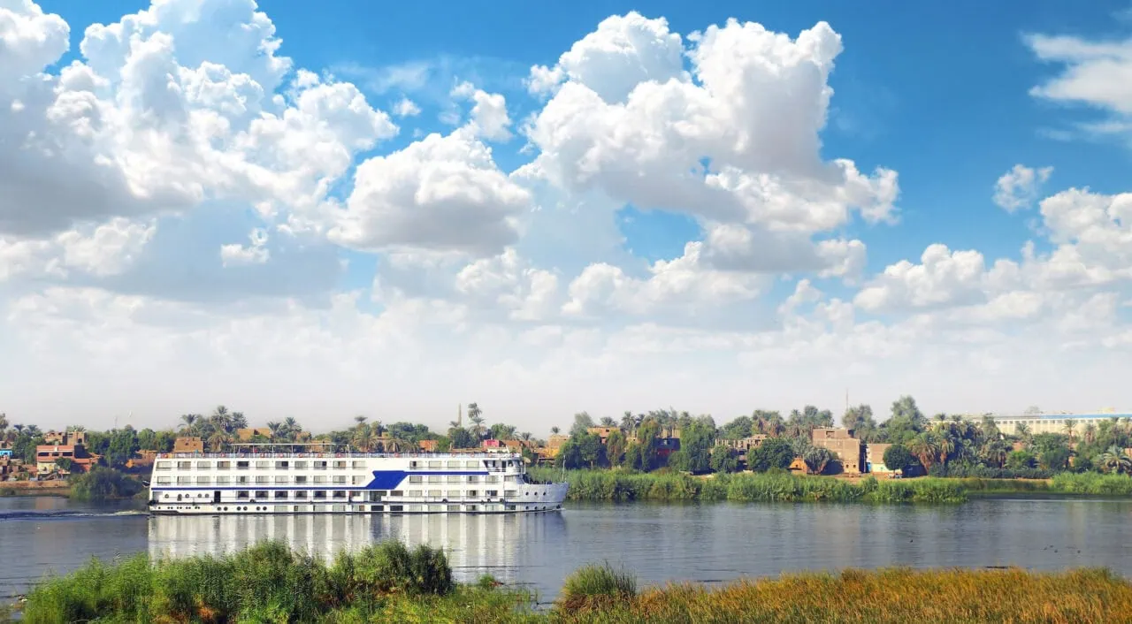 Cruise ship on the Nile River