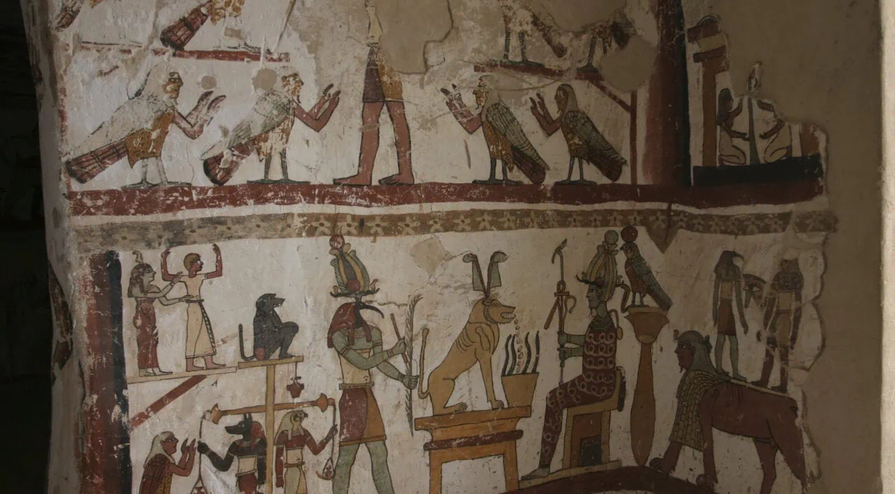 Wall paintings from the Tomb of Petosiris, Tuna el-Gebel, Minya