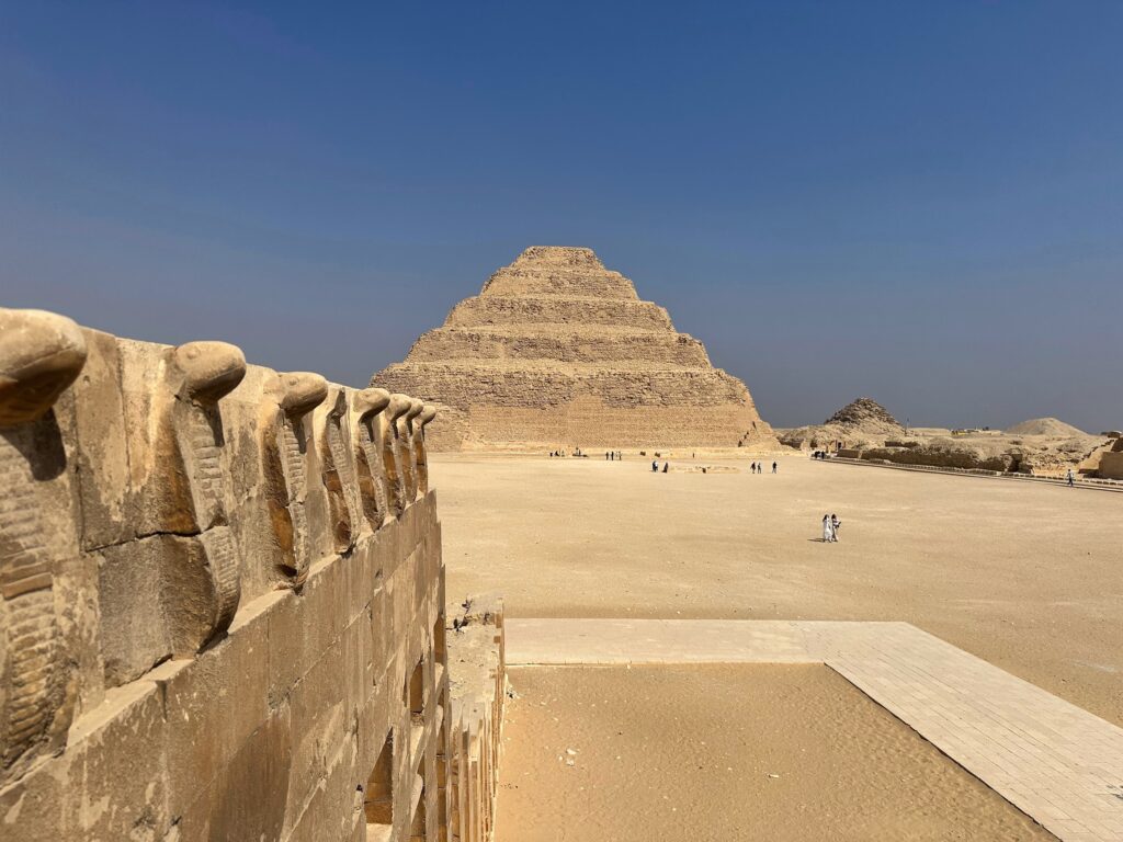 Ancient Step Pyramid at the Saqqara necropolis