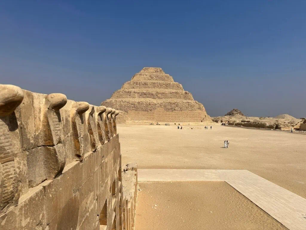 Ancient Step Pyramid at the Saqqara necropolis