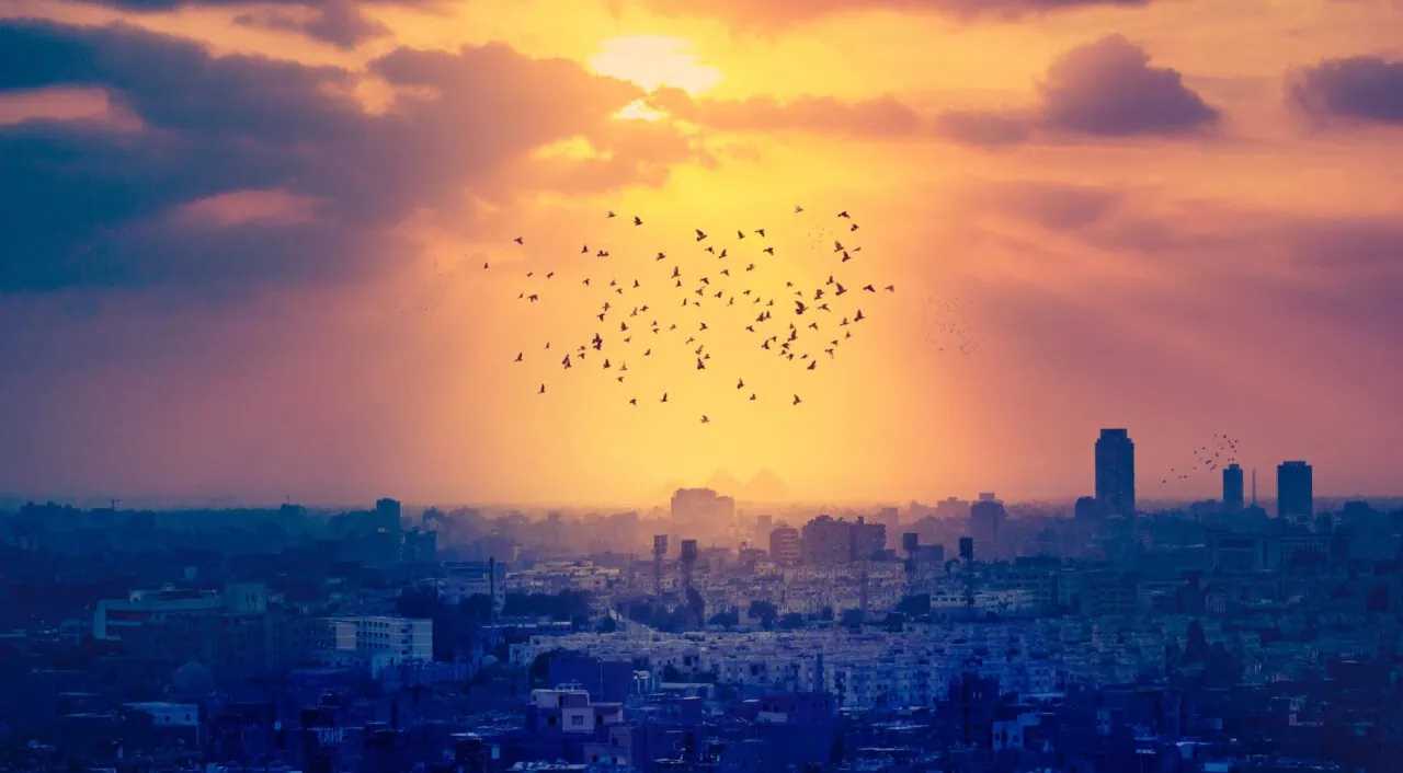 Sunset over Cairo