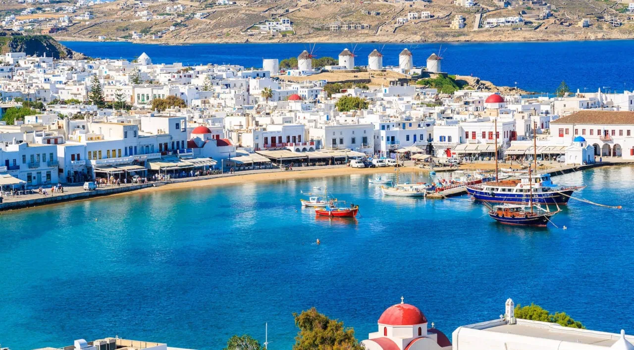 Mykonos, en las Islas Cícladas, Grecia