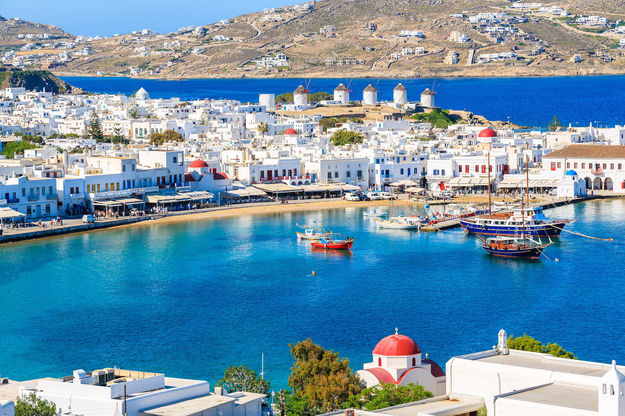 Mykonos, en las Islas Cícladas, Grecia