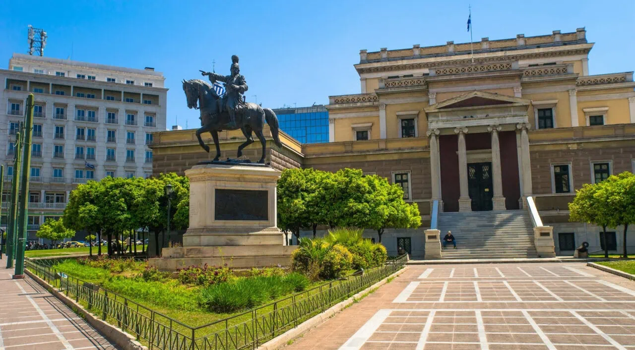 Antigua Casa del Parlamento, en Atenas, Grecia