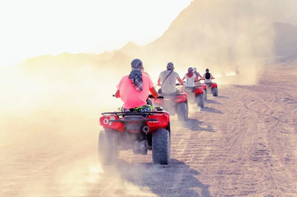 Sunset quad adventure in the sands of Sharm El Sheikh’s desert