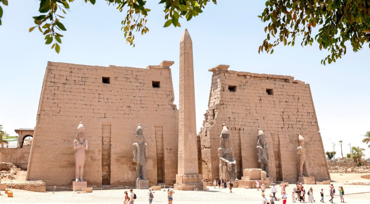 Templo de Luxor, en el centro de Luxor