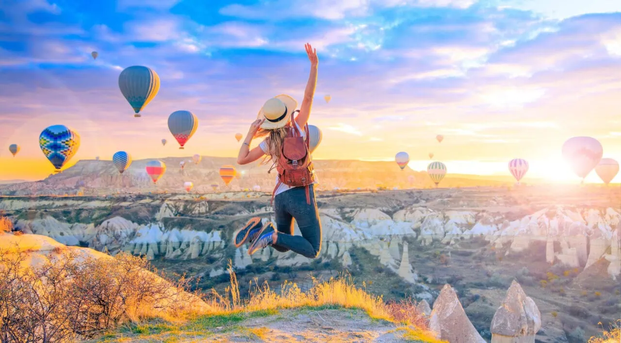 Capadócia, na região central da Turquia