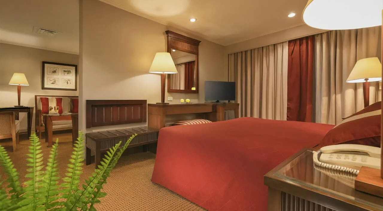 Cabina confortevole della Jaz Jubilee con letto matrimoniale e finestra panoramica sul Nilo