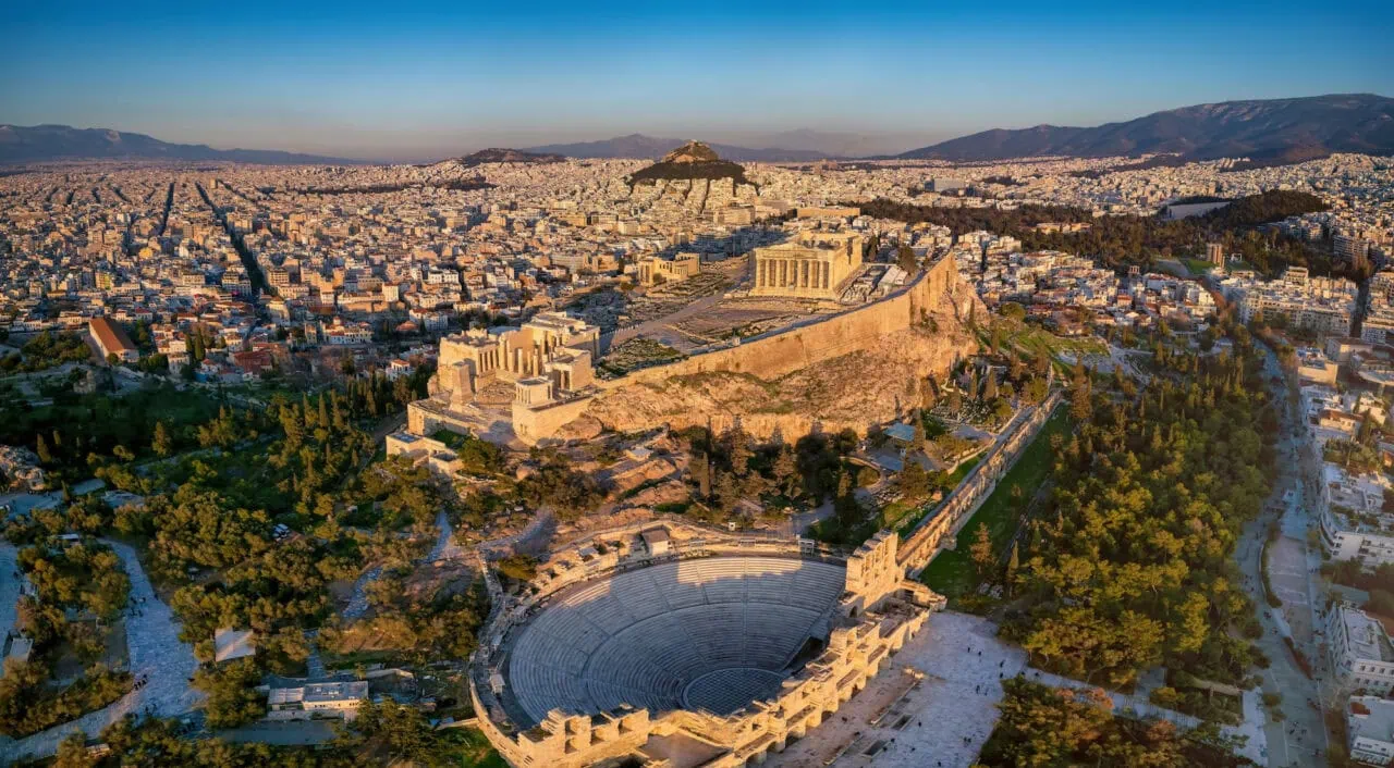 Athens skyline — Línea del horizonte de Atenas, Grecia