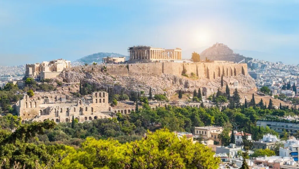 Panoramic view of Athens, Greece