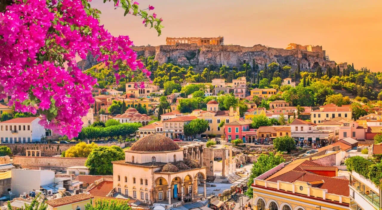 Linha do horizonte de Atenas, Grécia