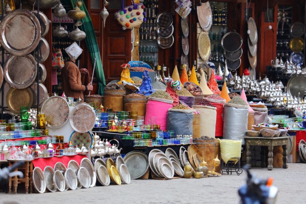 A colorful market stand in the Old Market, Sharm El Sheikh