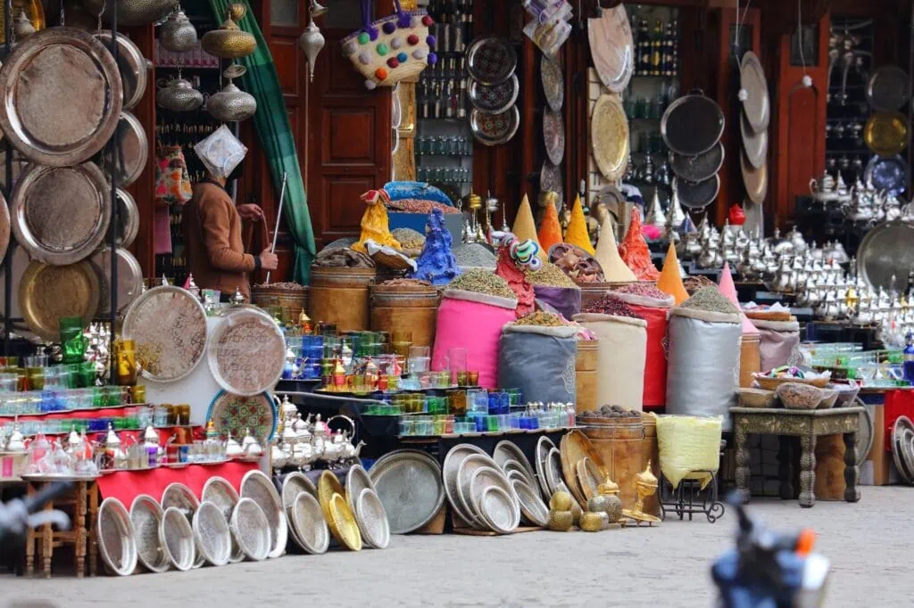 A colorful market stand in the Old Market, Sharm El Sheikh