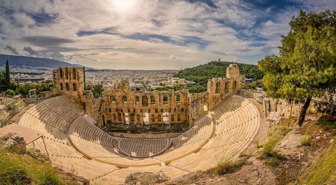 Teatro y Acrópolis de Atenas, Grecia