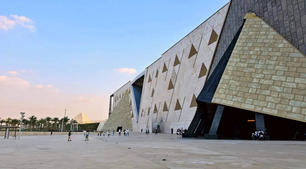 Entrance to the Grand Egyptian Museum, Giza, Cairo