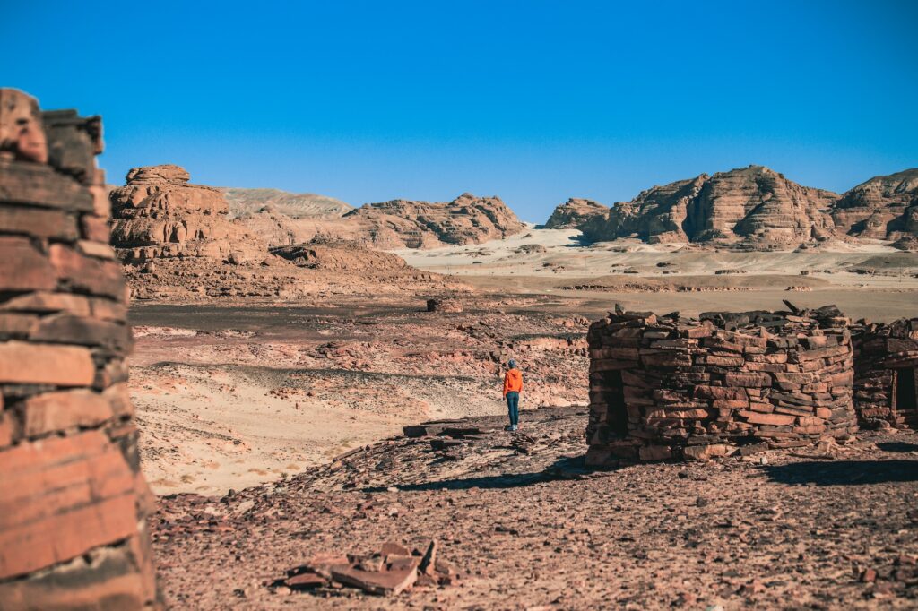 Ancient Nawamis town in Sinai desert